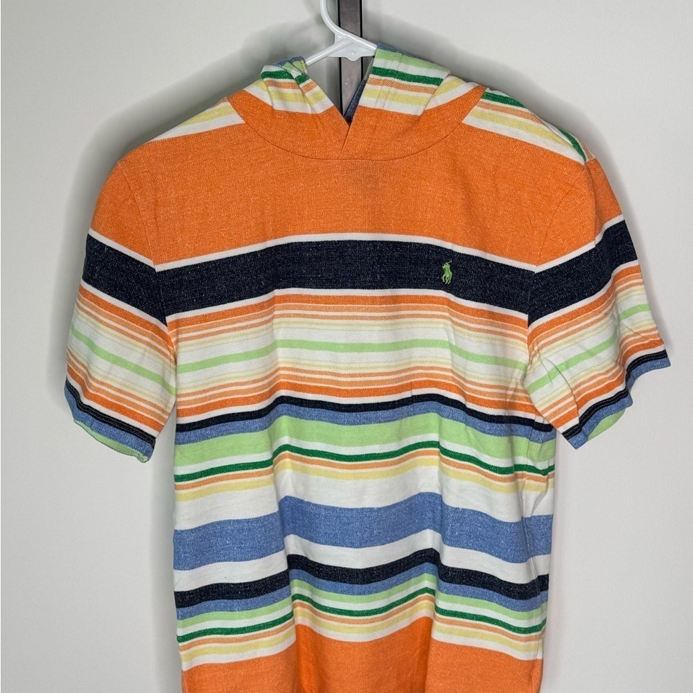 Polo by‎ Ralph Lauren Orange and Blue Sweatshirt